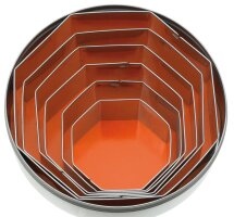 Ausstecher Ausstechformen ACHTECK OKTAGON glatt 6-tlg....