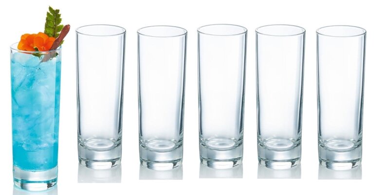 6 x Longdrinkglas Cocktailglas Trinkglas Tumbler ISLANDE 220ml ARCOROC