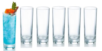 6 x Longdringlas Cocktailglas Trinkglas Tumbler ISLANDE...