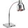 Warmhaltelampe Infrarotlampe Speisenwärmer mit Schwanenhals Edelstahl SARO PLC250