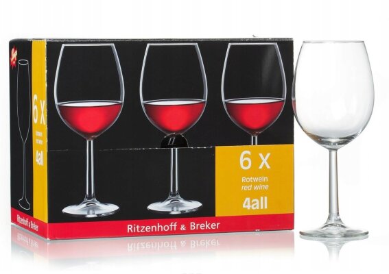 6 x Weinglas Rotweinglas 430ml 4ALL Crystalline-Glas Ritzenhoff & Breker