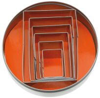 Ausstecher Ausstechformen RECHTECK glatt 6-tlg. für...