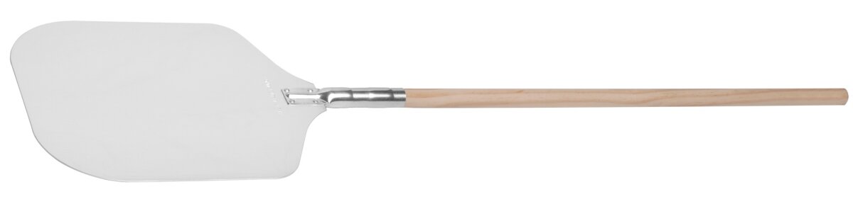 Pizzaschaufel Pizzaschieber Aluschaufelblatt 35x30cm mit Holzgriff 115cm