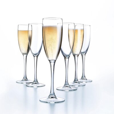 6 x Sektglas Sektflöte Champagnerflöte Proseccoglas  VINA 190ml ARCOROC