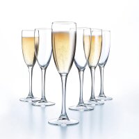 6 x Sektglas Sektflöte Champagnerflöte...