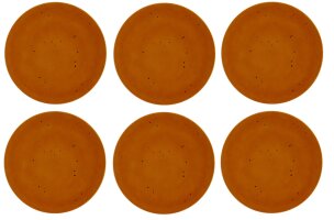 6 x Coupteller flach Essteller Terrakotta 28cm COUNTRY...