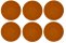 6 x Coupteller flach Essteller Terrakotta 28cm COUNTRY LIFE Seltmann Weiden