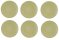 6 x Coupteller flach Essteller Oliv 26cm COUNTRY LIFE Seltmann Weiden