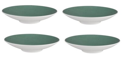 Tafelservice 6x Coupteller 30cm/4x Coupschale 28cm Petrol COUNTRY LIFE Seltmann Weiden
