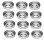 12 x Backform Kuchenform für Savarin Kuchen °80mm/Höhe 20mm Weißblech Antihaft