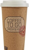 Kaffeebecher to Go Themosbecher Travel Mug CORKY CUP 475ml Wiederverwendbar