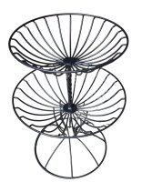 Obst-Etagere Etagenschale Obstschale Metall...