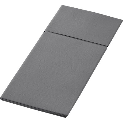 Serviettentaschen Granite Grey 40x48cm 50 Stück Duniletto®