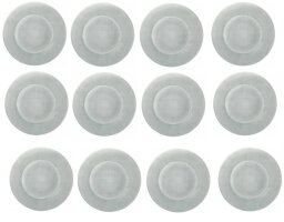 12 x Platzteller Servierteller Glasteller INCA...