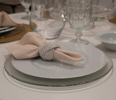 12 x Platzteller Servierteller Glasteller INCA...