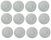 12 x Platzteller Servierteller Glasteller INCA Transparent °31cm