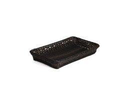 Brotkorb Buffetkorb GN 1/1 Polyrattan Dunkelbraun/Schwarz