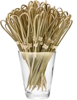 Bio Bambusspieße Cocktailspieße Fingerfood-Spieße Loop 50 Stück 18cm