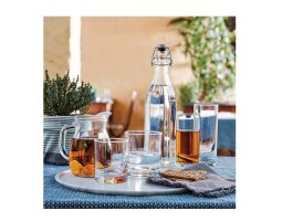 Glaskrug Pitscher Wasserkrug Saftkrug Antwerpen Bauchig 0,5L