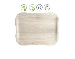 5 x Serviertablett DURA OAK Bio-Polyester/Glasfaser...