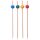 Bambus Deko Picker Cocktailspieße Fingerfood-Spieße BALL BUNT 250 Stück 12cm
