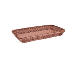 Brotkorb Buffetkorb GN 1/1 53,5x33x7cm Polyrattan Braun