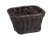 Brotkorb Obstkorb Buffetkorb GN 1/6 18x16,5x10,5cm Polyrattan Dunkelbraun/Schwarz