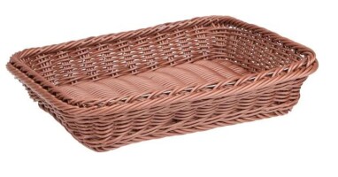 Brotkorb Buffetkorb GN 1/2 33x28x7cm Polyrattan Braun