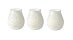 3 x Kerzenglas Weiß VENEZIA 100 x°100mm Brenndauer 70 Std. DUNI