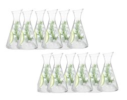 12 x Glas-Karaffe Decanter Schräghalskaraffe Wasserkaraffe 0,25L PISA Stölzle