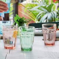 6 x Trinkglas Cocktailglas Whiskyglas ROCK BAR LOUGE 370ml Peach BORMIOLI ROCCO