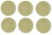 6 x Coupteller Speiseteller flach Oliv 16,5cm COUNTRY LIFE Seltmann Weiden