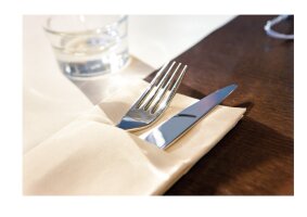 Serviettentaschen Bestecktasche Champagner/Cream 40x48cm...
