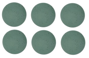 6 x Coupteller Speiseteller flach Petrol 16,5cm COUNTRY...