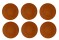 6 x Coupteller Speiseteller flach Terrakotta 16,5cm COUNTRY LIFE Seltmann Weiden