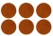 6 x Coupteller flach Essteller Terrakotta 21,5cm COUNTRY LIVE Seltmann Weiden